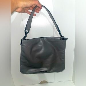 🖤grey🩶tote slouchy bag shoulder bag minimalist bag vintage leather bag